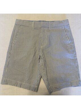 J. Crew Boys Crew Cuts Blue & White Seersucker Shorts  - Size 8